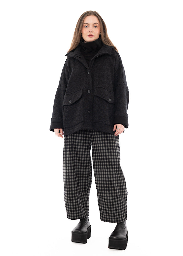 OVERSIZED HOODED WELL JACKET