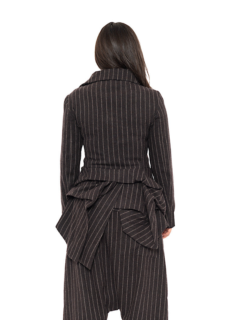 ASYMMETRIC TAILORED WOOL JACKET