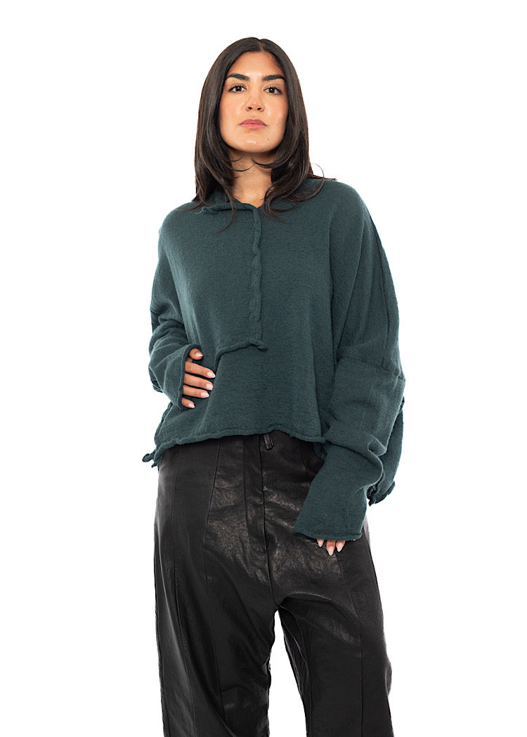 BOILED WOOL KNITTED PULLOVER