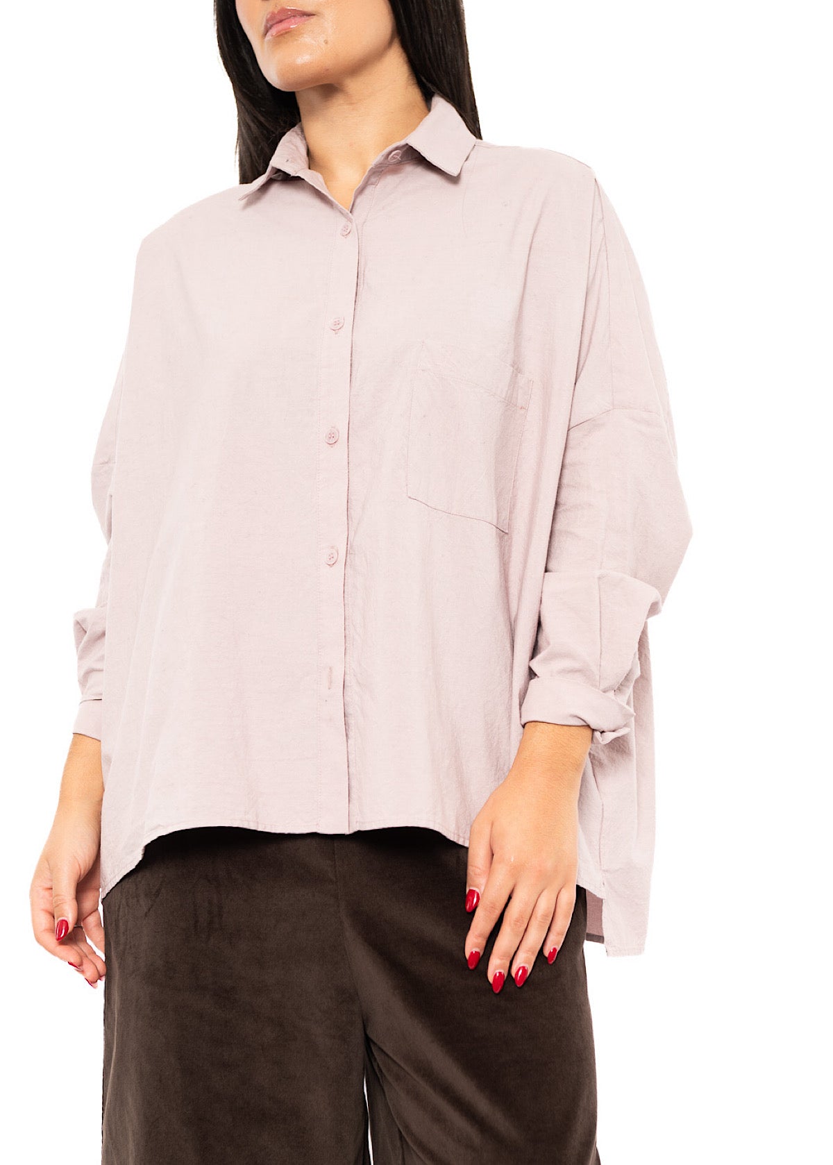 OVERSIZED CRISP COTTON CINDY SHIRT