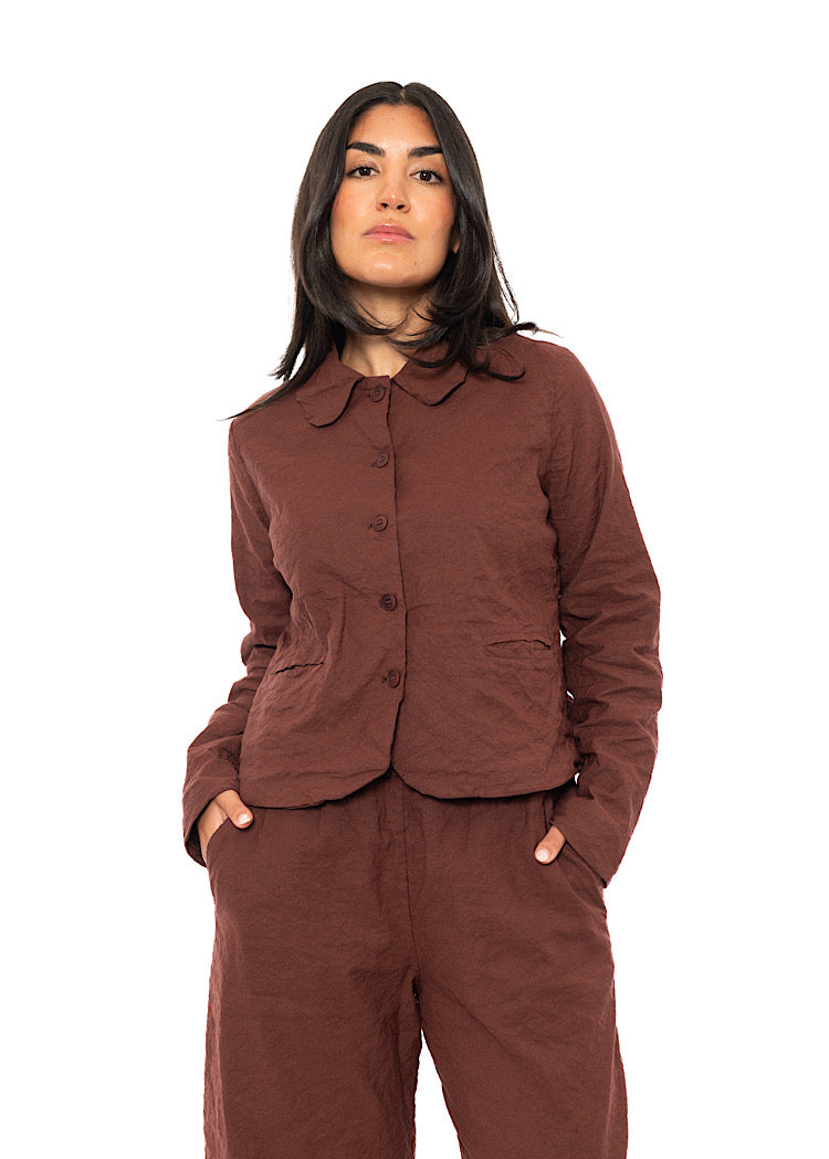SIGNATURE CRINKLE BOXY JACKET