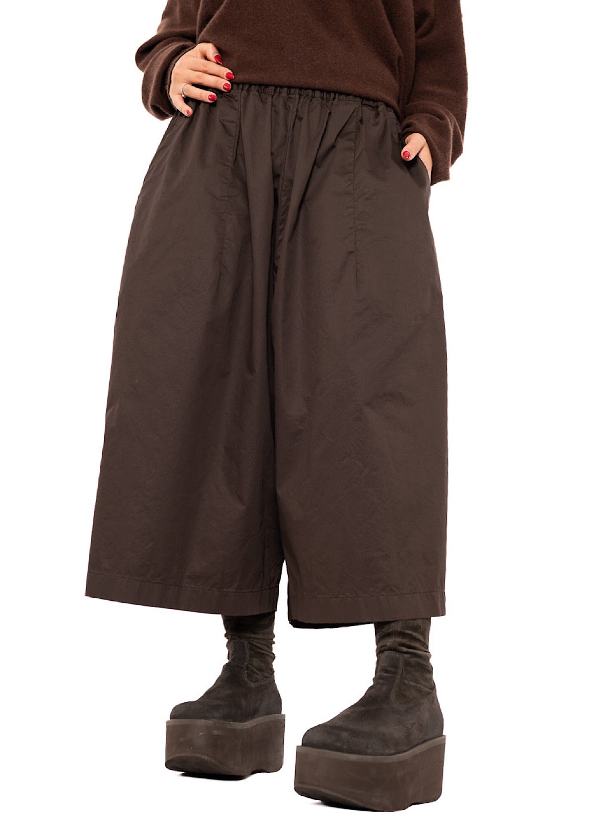 CROPPED WIDE LEG TROUSER