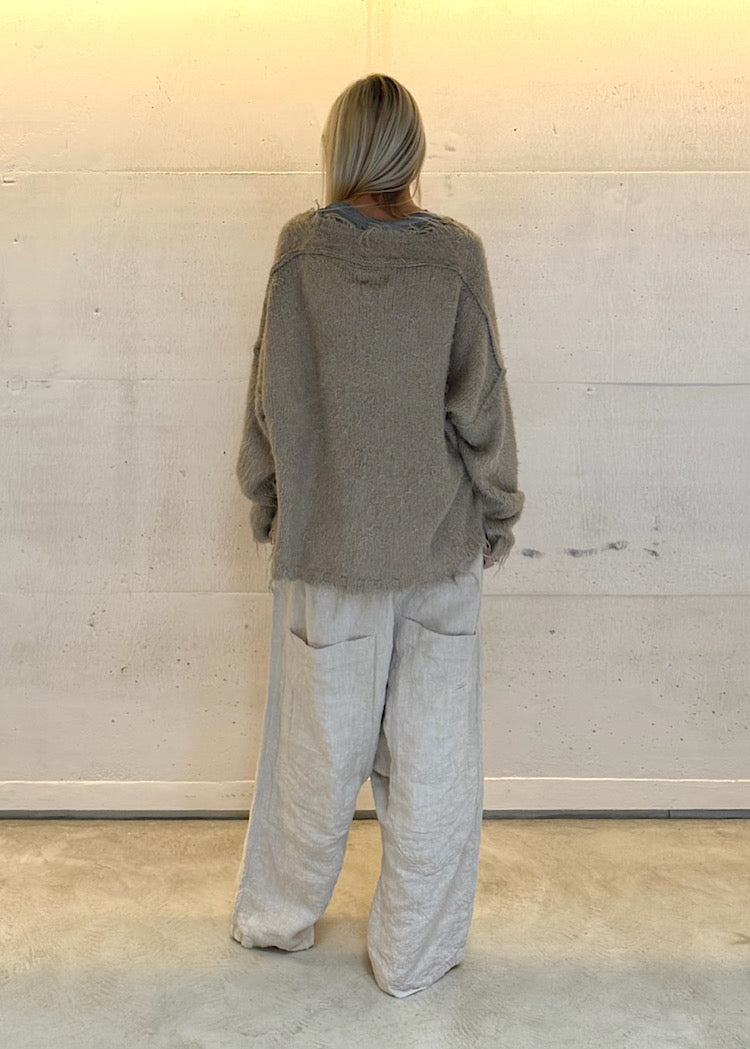 PRE-ORDER RUNDHOLZ DIP PULLOVER *SEAWEED* (Shown in LINEN)