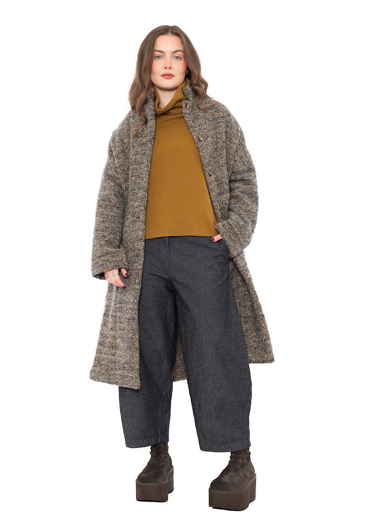 TEXTURED MÉLANGE HANNAH COAT