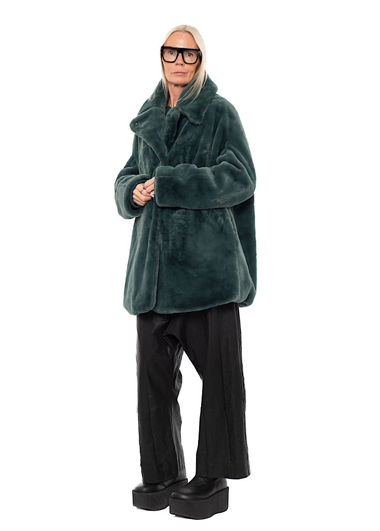 FAUX FUR COCOON JACKET