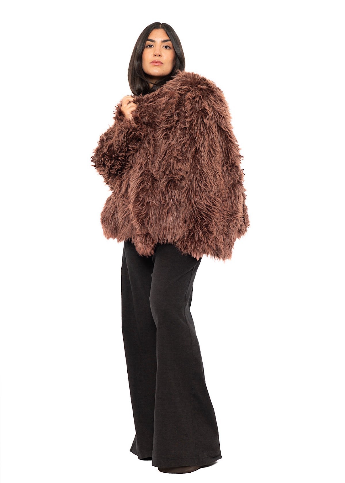 OVERSIZED FAUX FUR JACKET