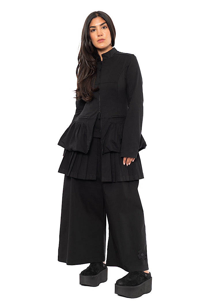 STRETCH WIDE LEG TROUSER