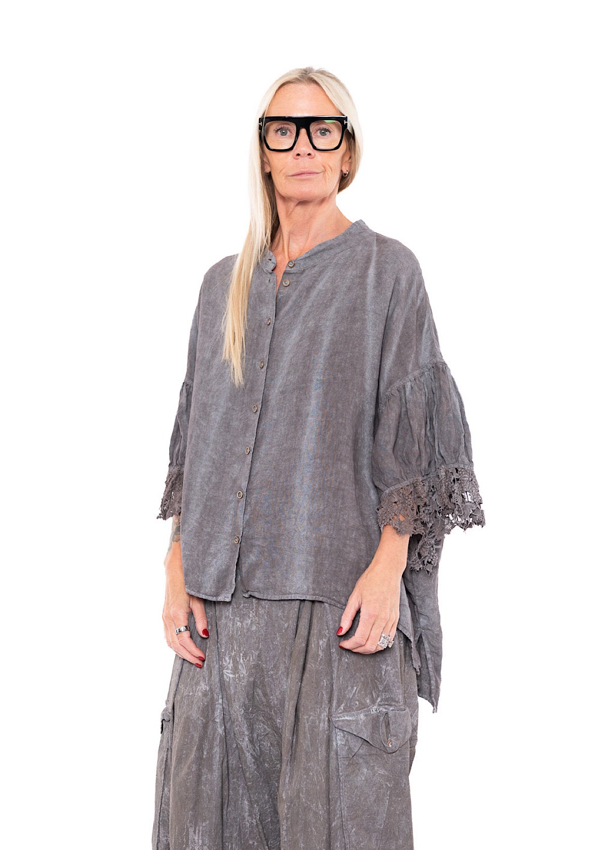 RUNDHOLZ DIP BLOUSE