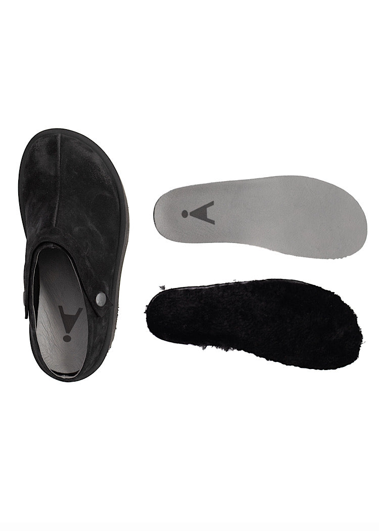 SUEDE PLATFORM CLOG