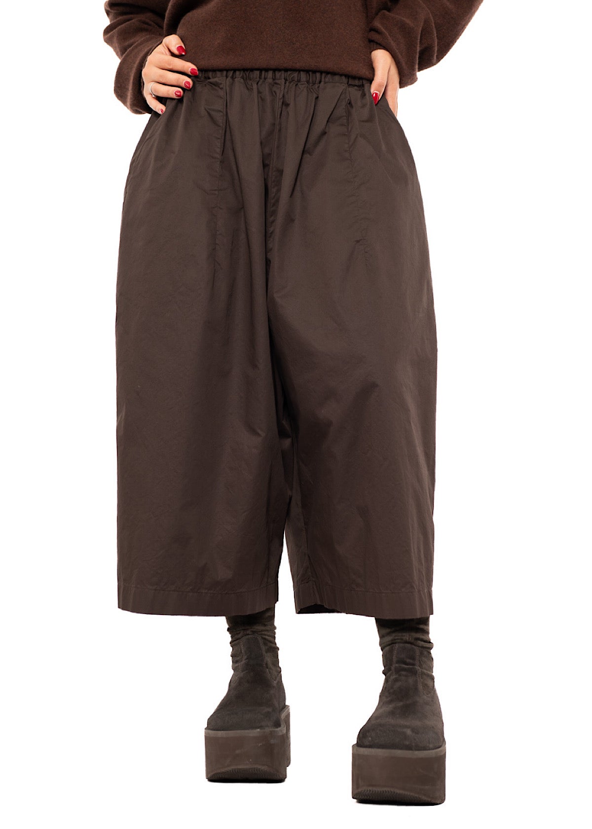 CROPPED WIDE LEG TROUSER