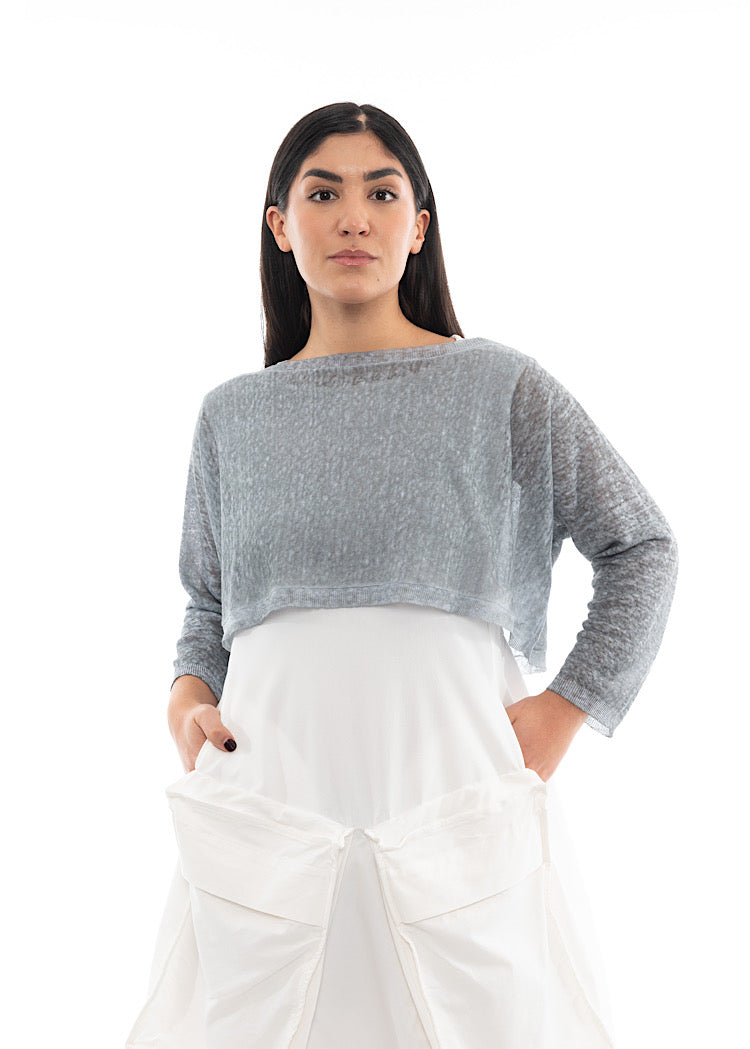 RUNDHOLZ BLACK LABEL CROPPED PULLOVER