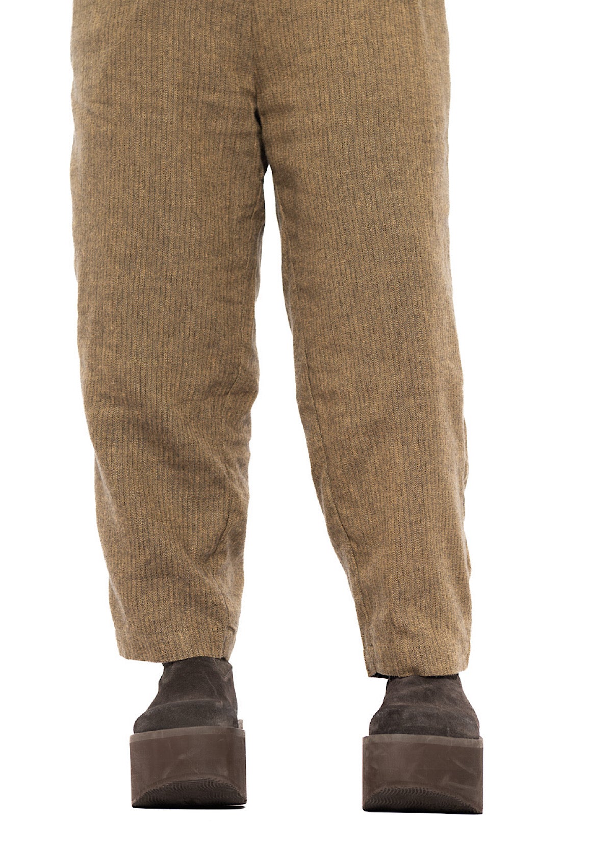 TAPERED HERRINGBONE TROUSER