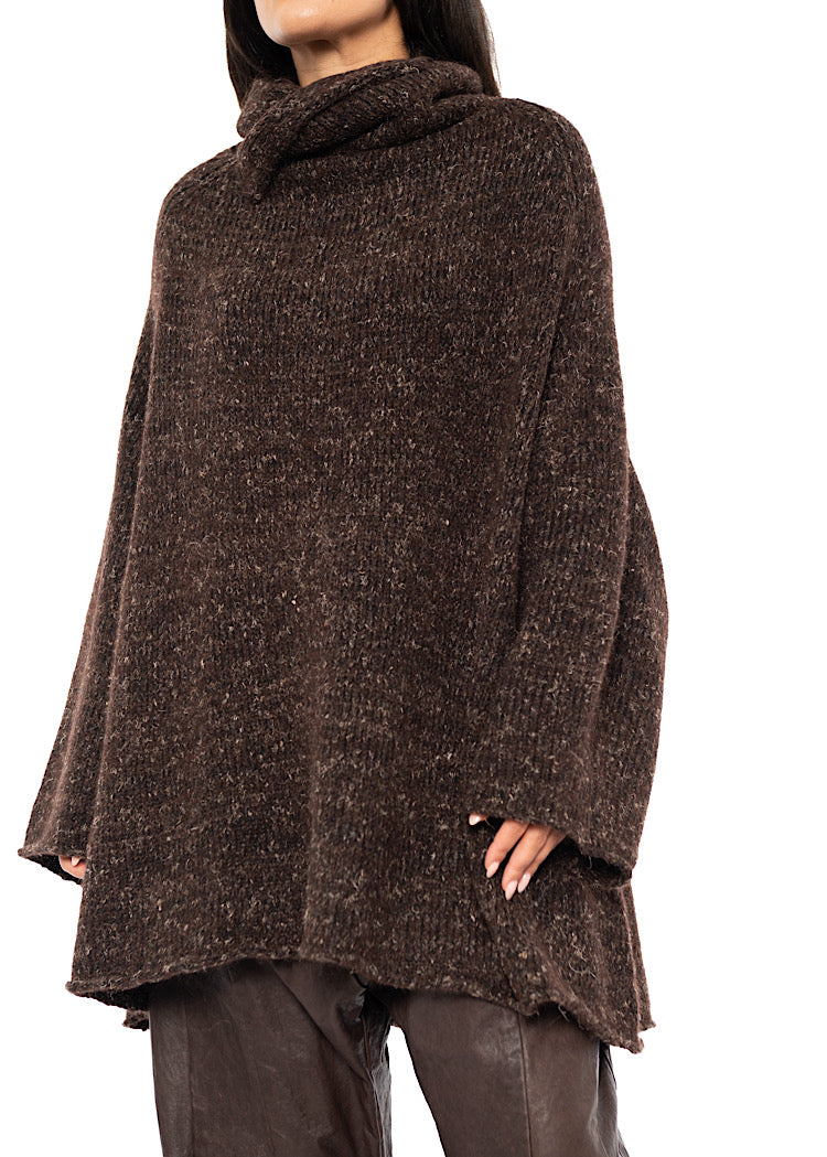 RELAXED MARLED KNIT TUNIC
