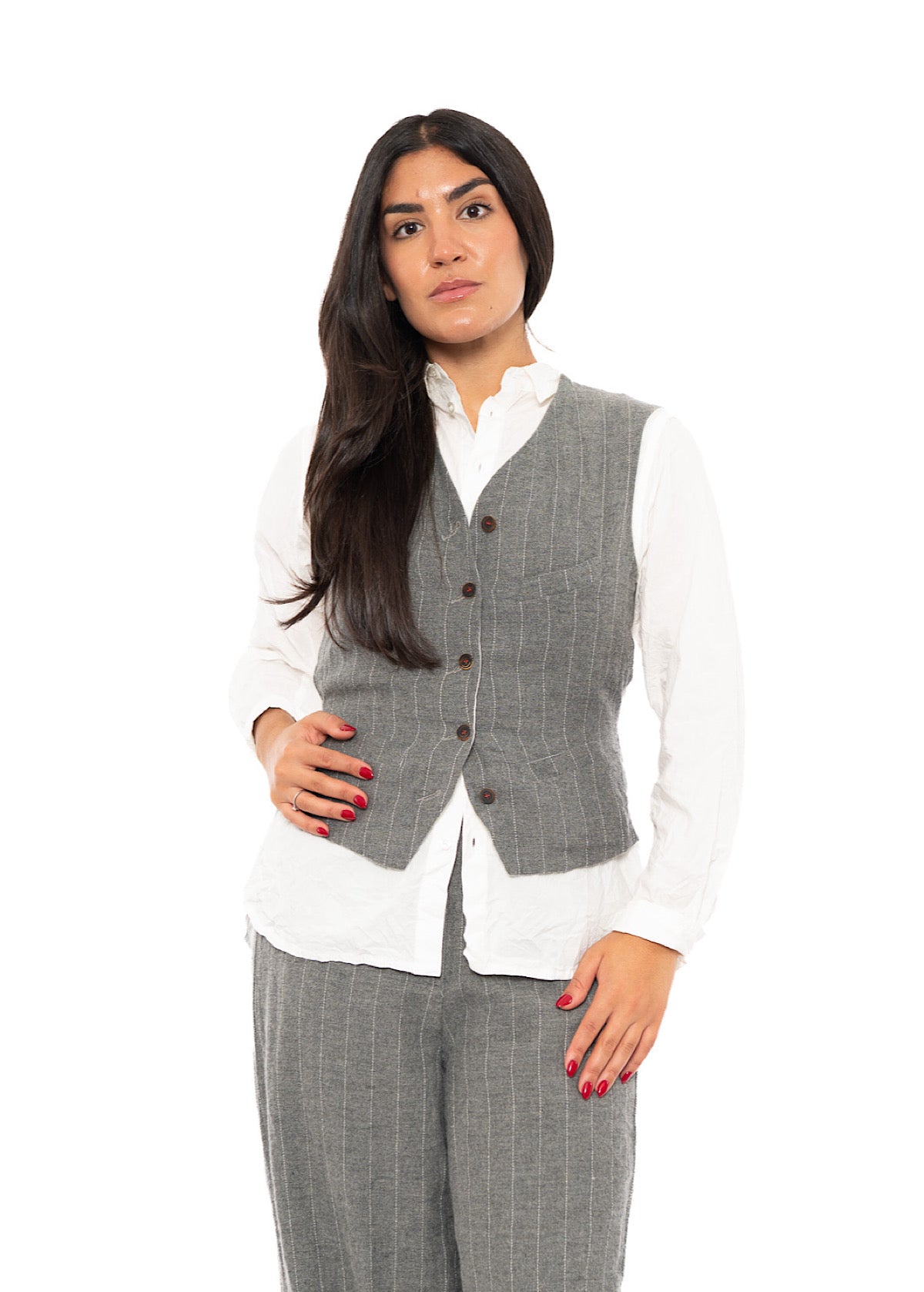 PINSTRIPE GINETTE WAISTCOAT