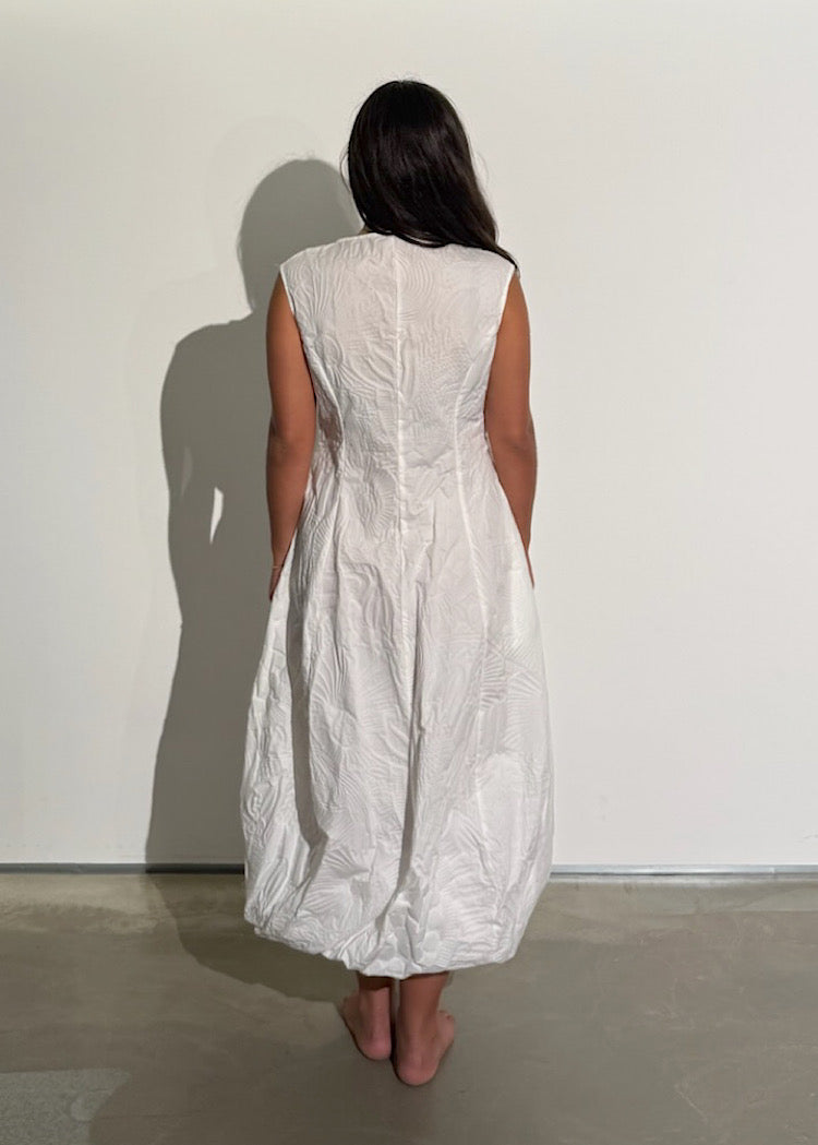 PRE-ORDER RUNDHOLZ BLACK LABEL DRESS *BLACK POPLIN PRINT* (Shown in OFF WHITE POPLIN PRINT)