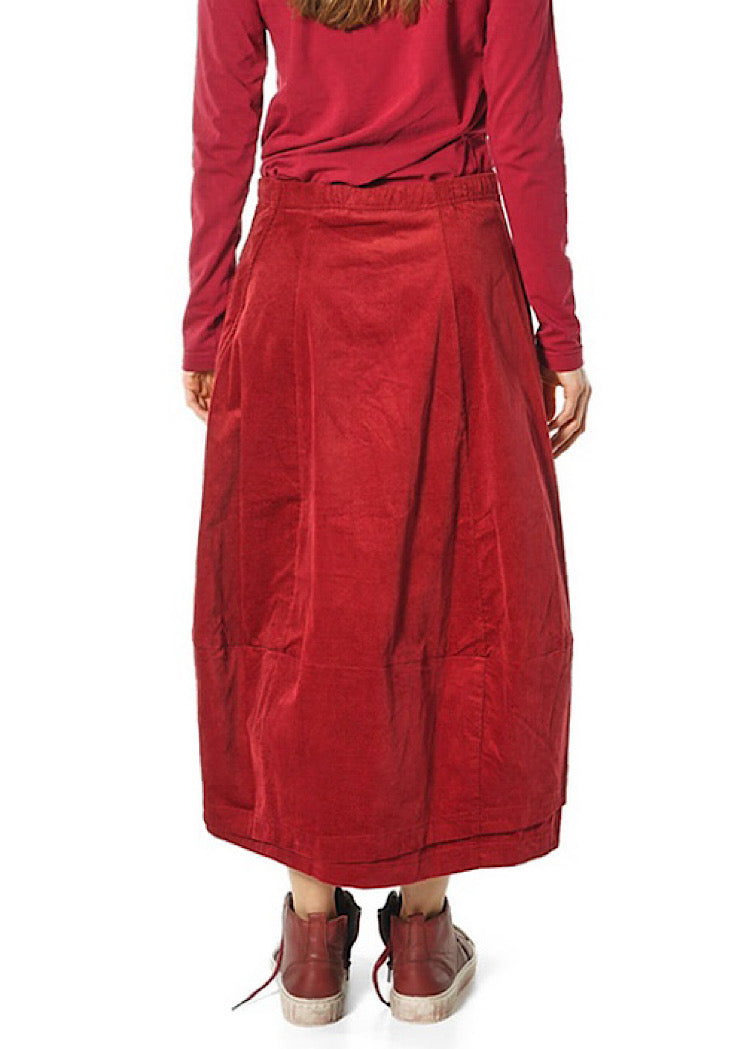 CL STRETCH-VELVET BALLOON SKIRT