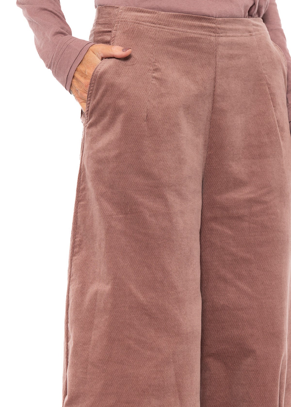 STRETCH-VELVET BALLOON TROUSER