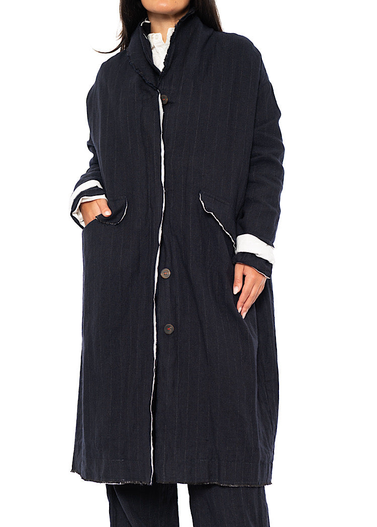 PINSTRIPE MARY COAT