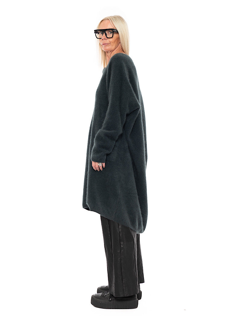 SIGNATURE RACCOON HAIR KNITTED TUNIC