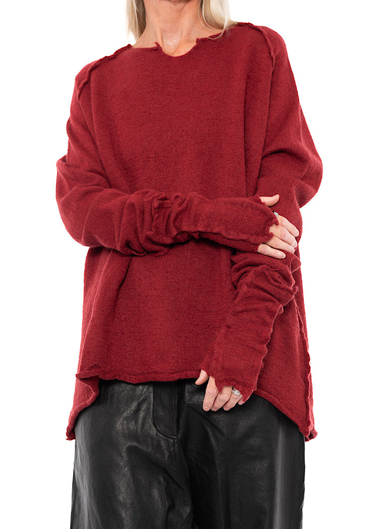BOILED WOOL FINGERLESS CUFF
