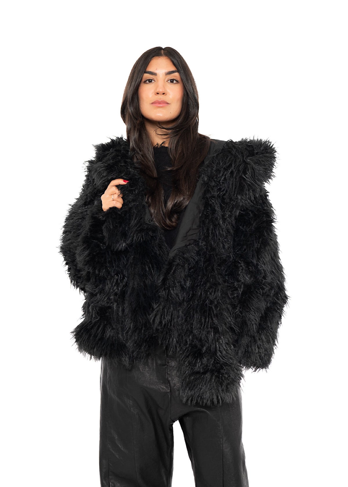 OVERSIZED FAUX FUR JACKET