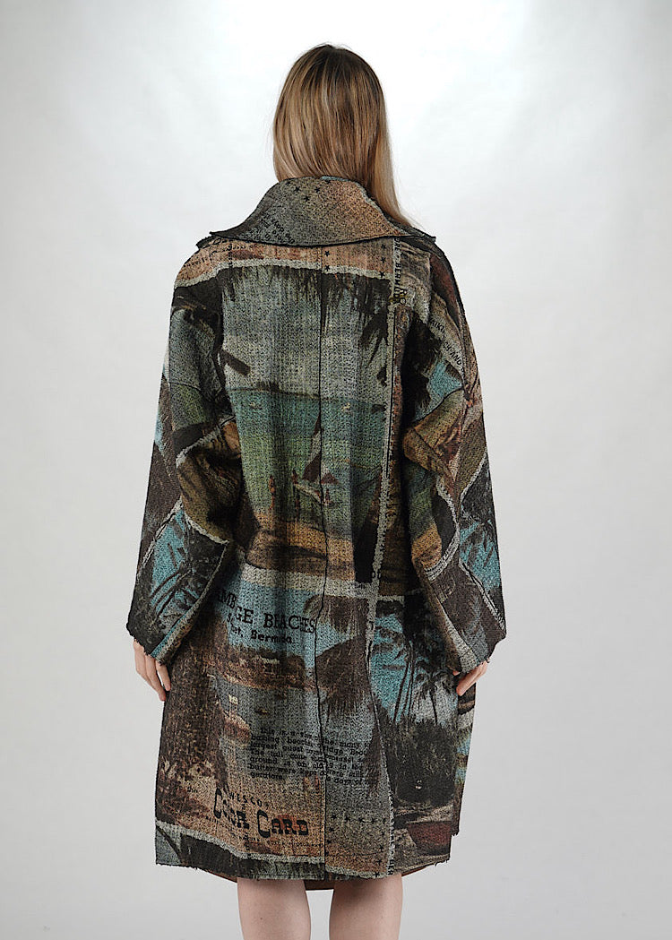 RUNDHOLZ DIP COAT *BACKSIDE PRINT* (Shown in BERMUDA 3 PRINT)