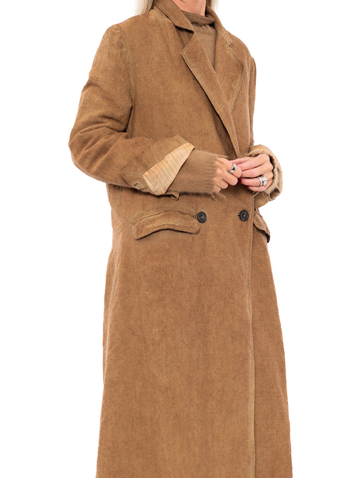 DOUBLE-BREASTED LONG COAT