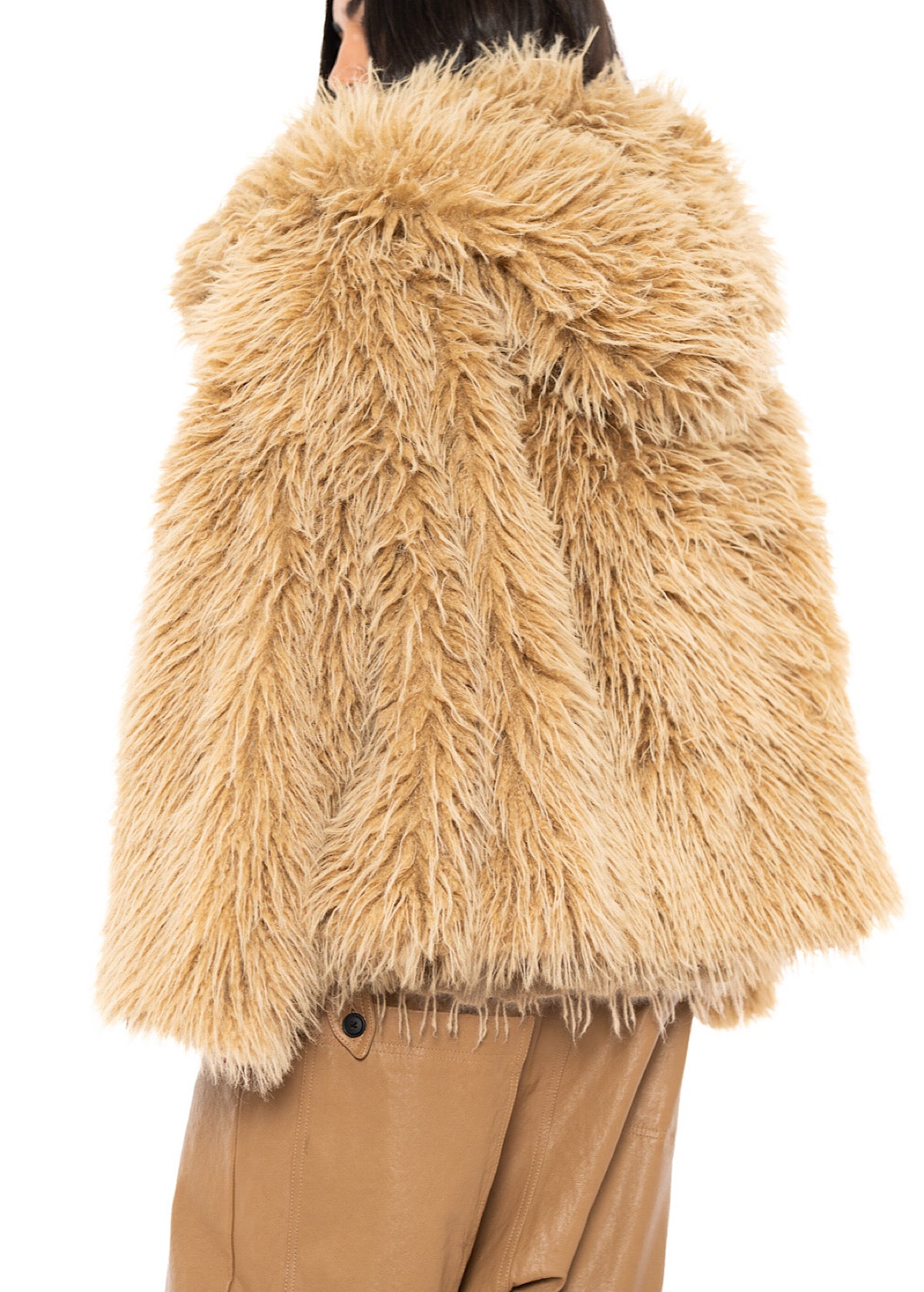 OVERSIZED FAUX FUR JACKET
