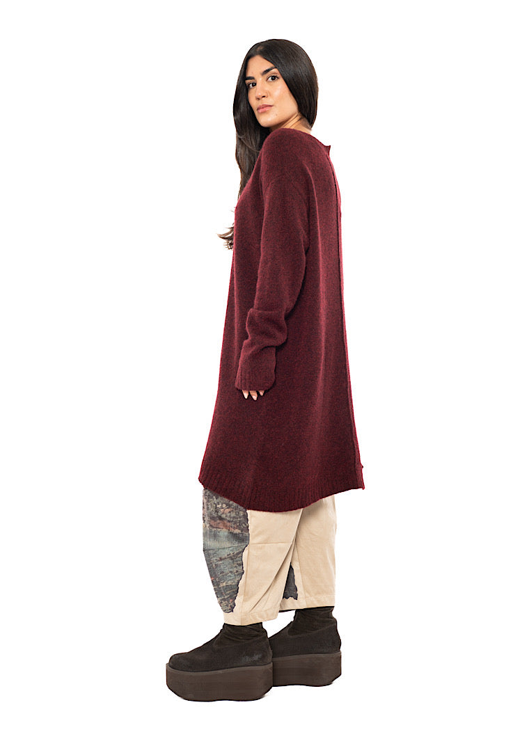 BRUSHED MÉLANGE KNITTED TUNIC