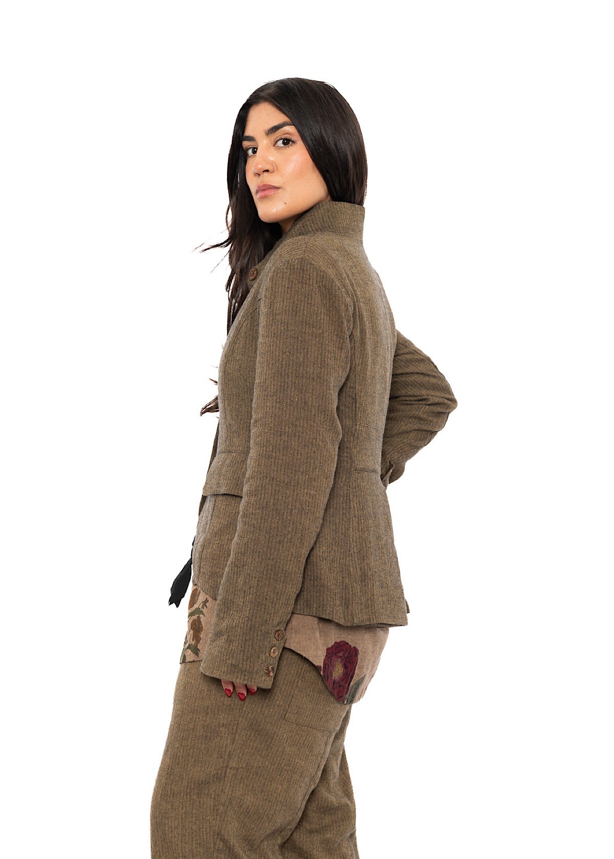 TAILORED HERRINGBONE JACKET