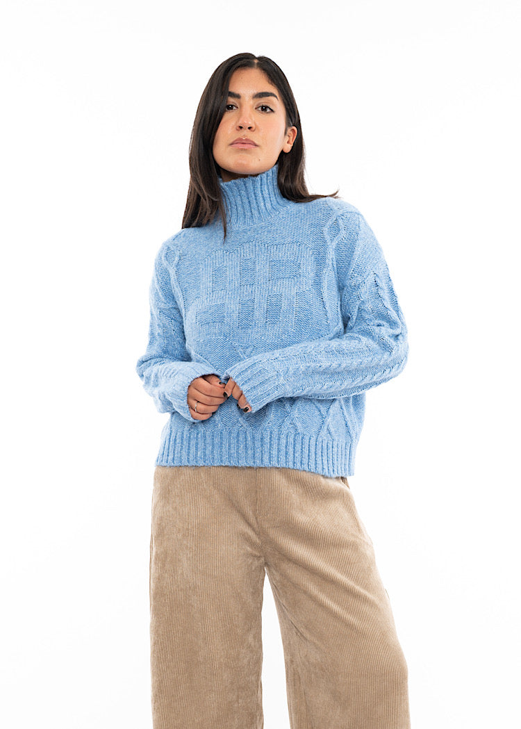 MUNTHE LOGANBERRY KNITTED PULLOVER