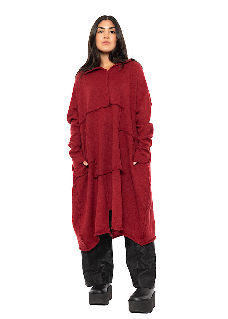 OVERSIZED WOOL KNITTED DRESS