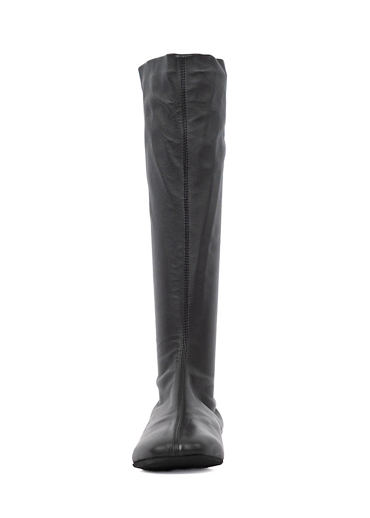 TALL STRETCH LEATHER BOOT