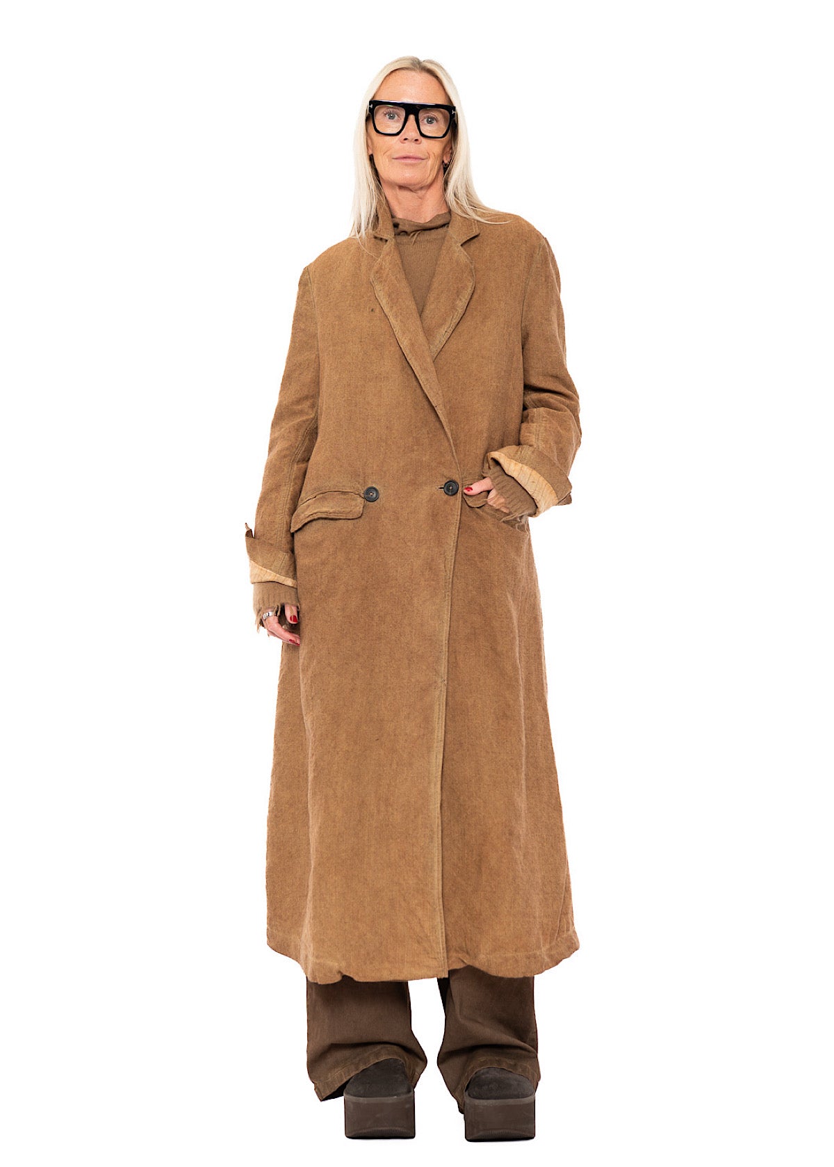 DOUBLE-BREASTED LONG COAT