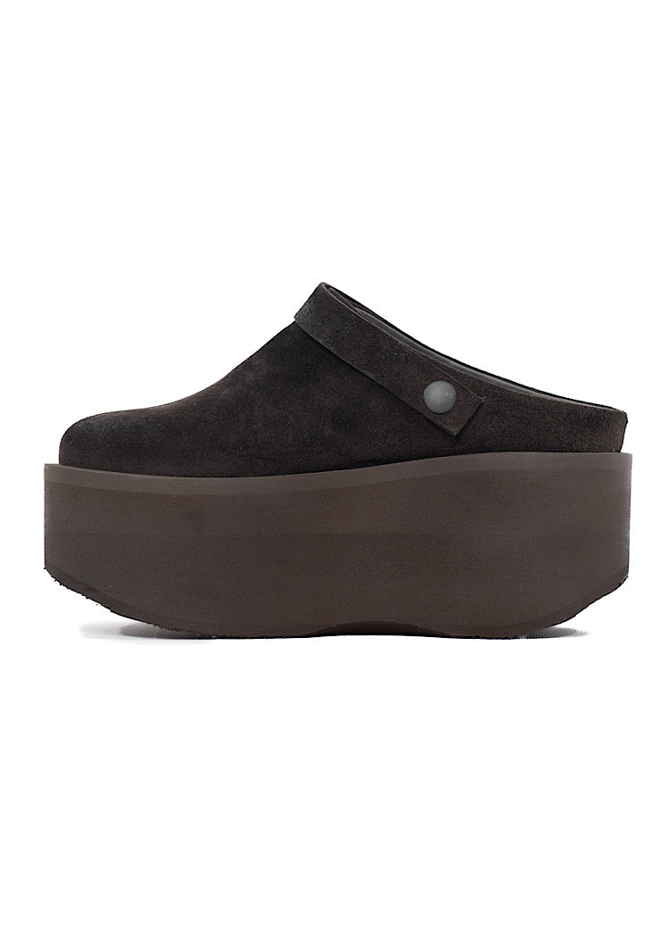SUEDE PLATFORM CLOG
