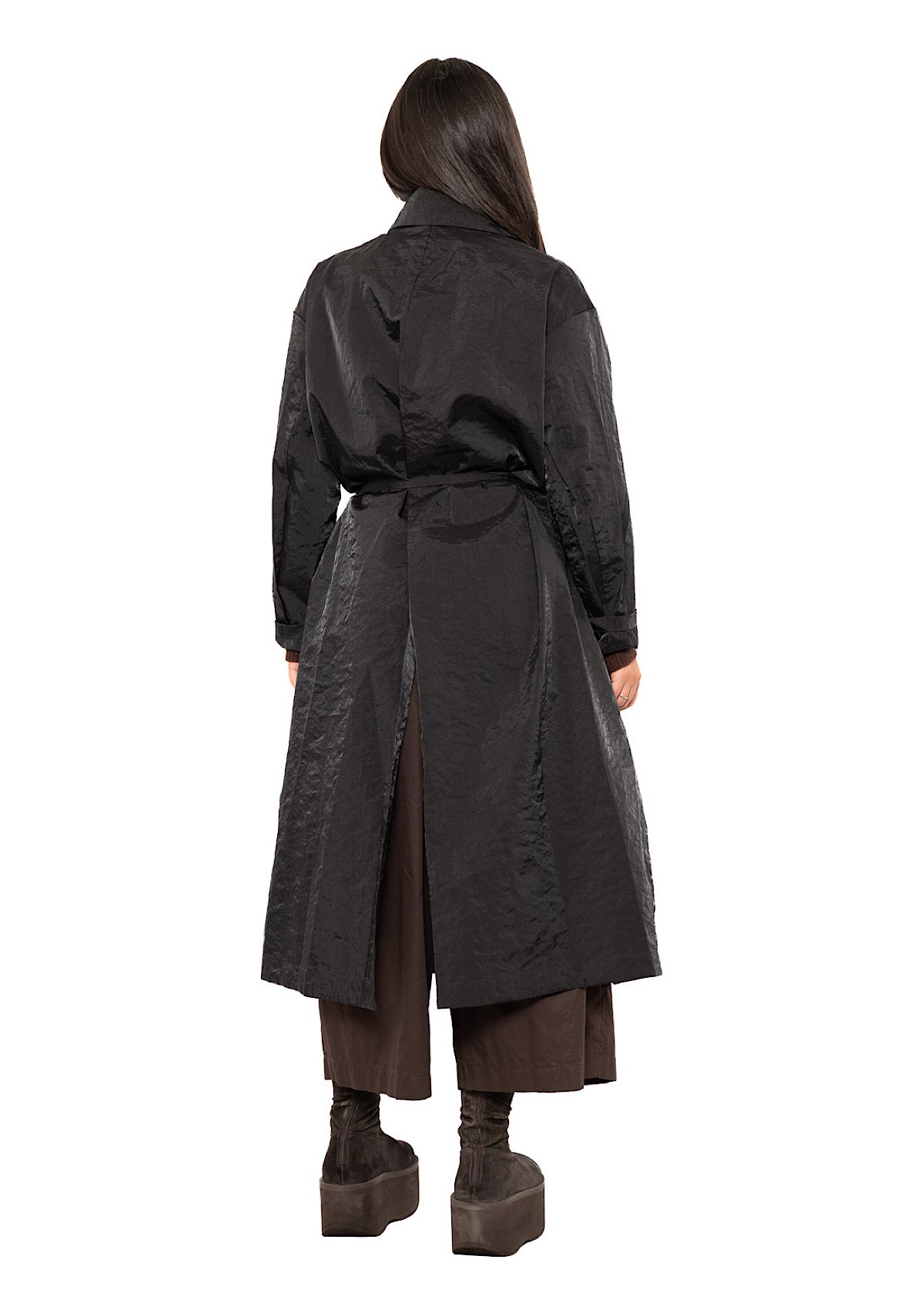SILK MIX TRENCH COAT
