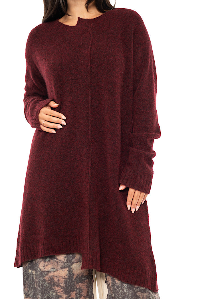 BRUSHED MÉLANGE KNITTED TUNIC