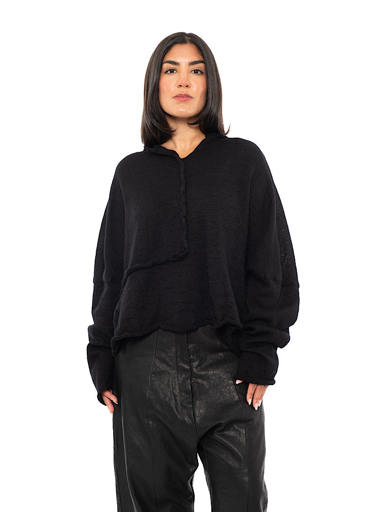 BOILED WOOL KNITTED PULLOVER