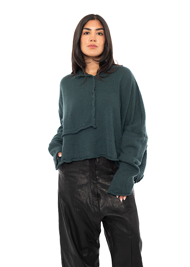 BOILED WOOL KNITTED PULLOVER