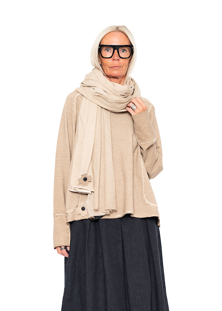 MESH OVERLAY SCARF