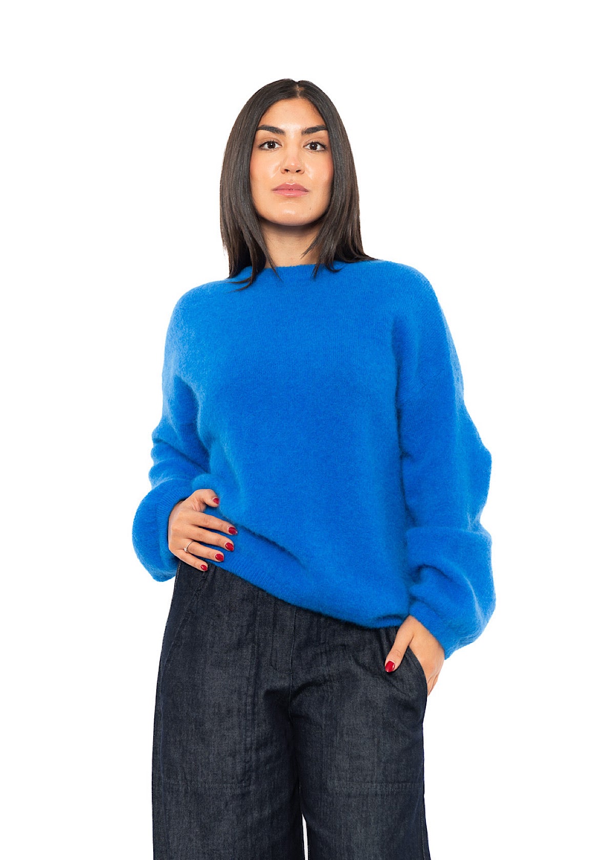 RELAXED ALPACA-MIX PULLOVER
