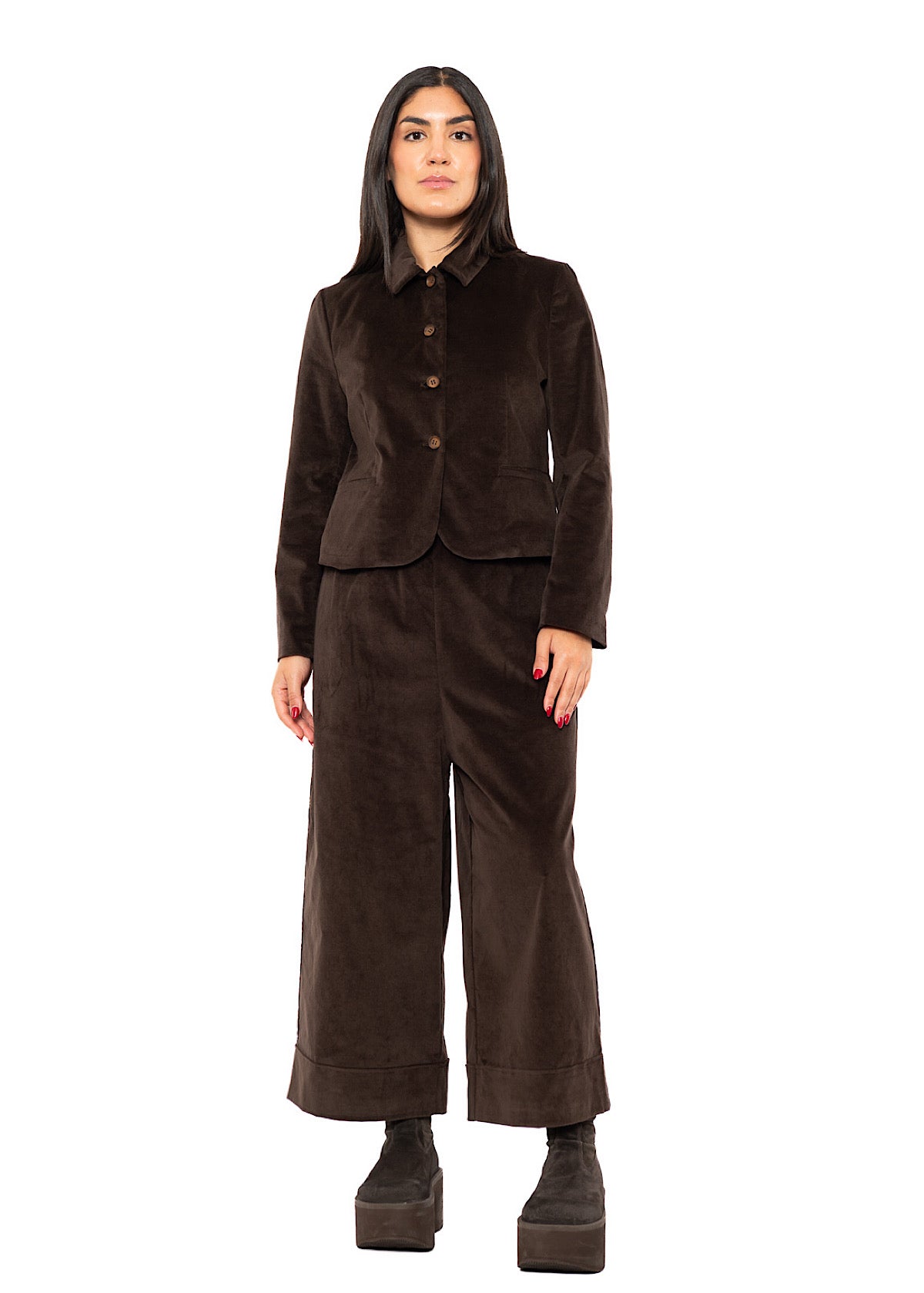 CROPPED VELVET GINNY JACKET