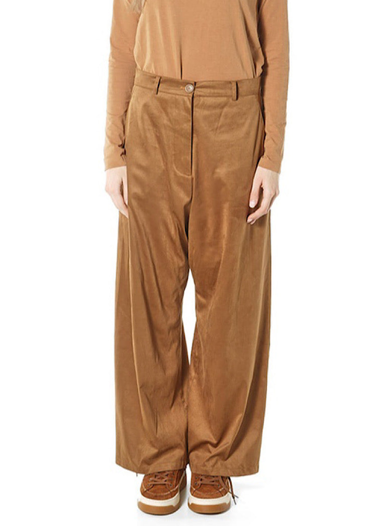CL WIDE-LEG FAUX SUEDE TROUSER