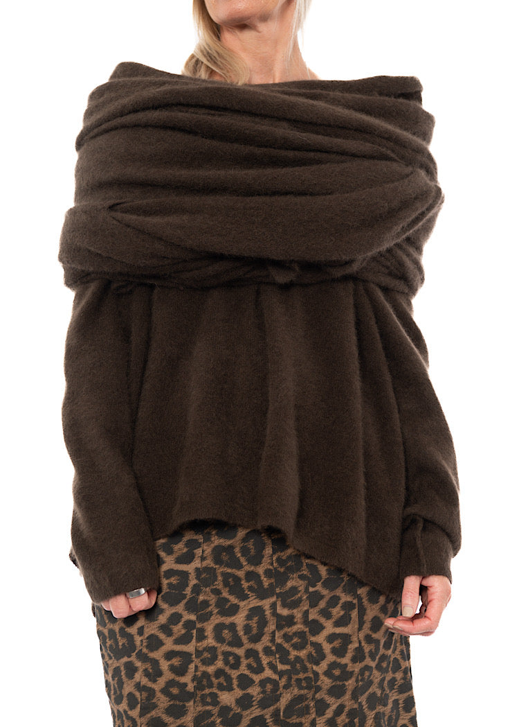 SIGNATURE OVERSIZED RACOON SCARF