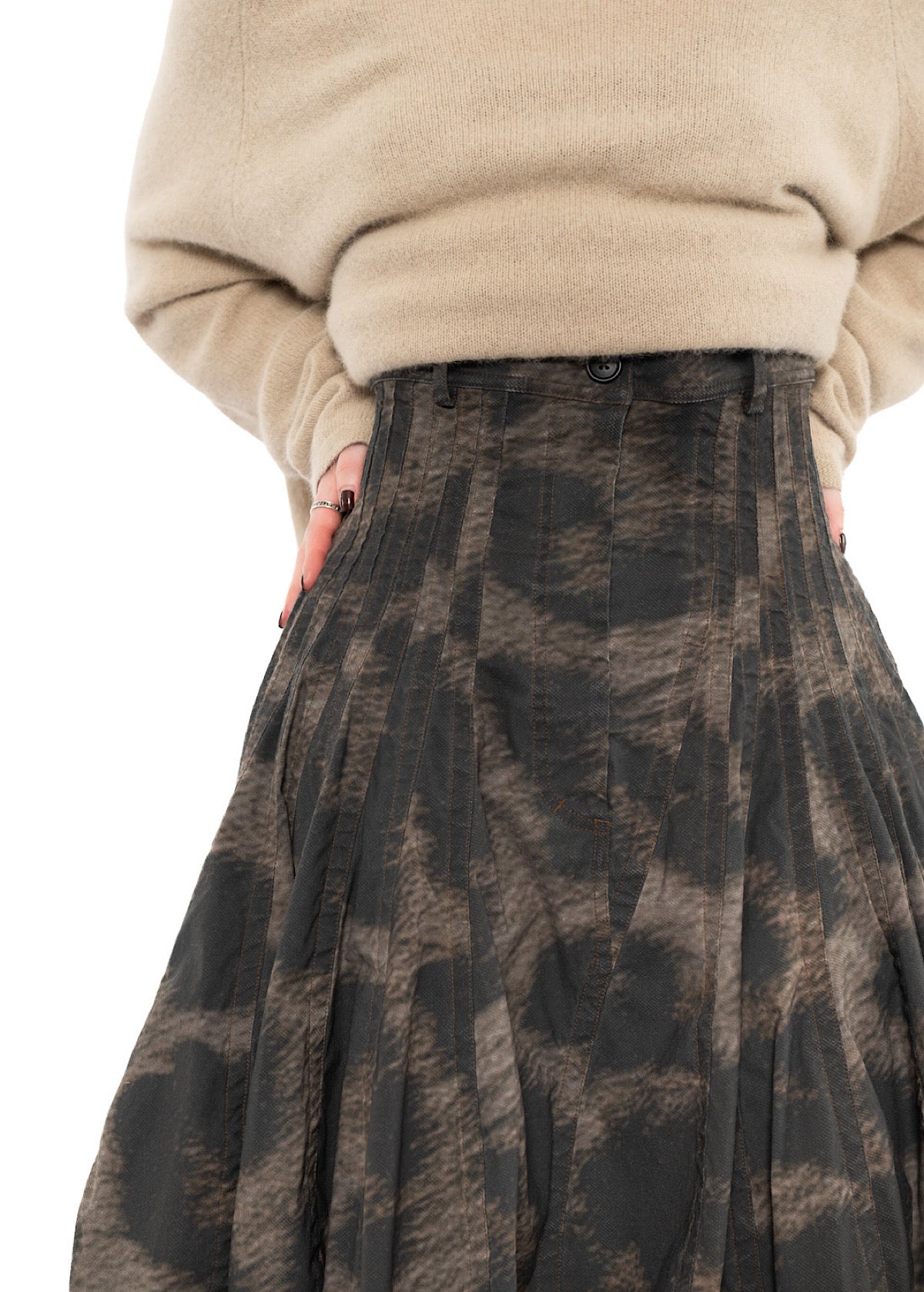 LEOPARD PRINT BALLOON SKIRT