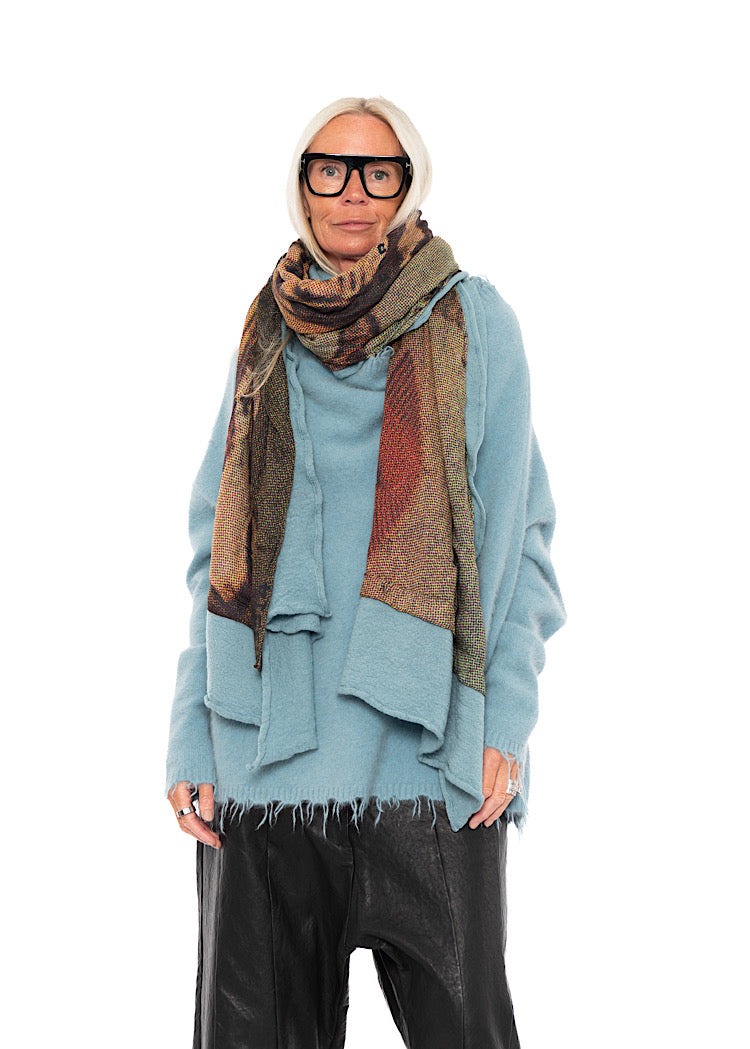 RUNDHOLZ DIP 1/2 SHARER KNITTED SCARF