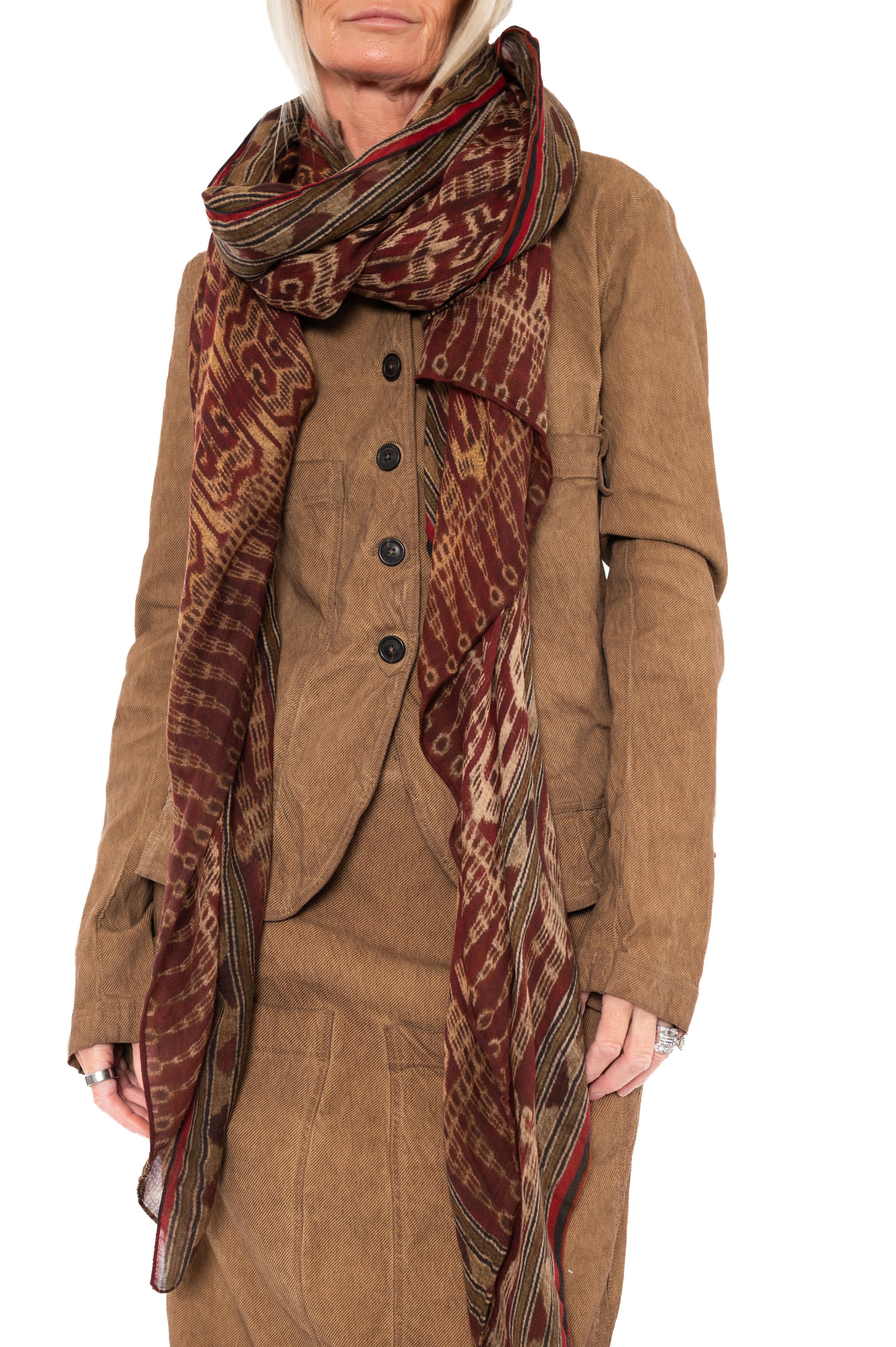 PRINTED MODAL-WOOL SCARF