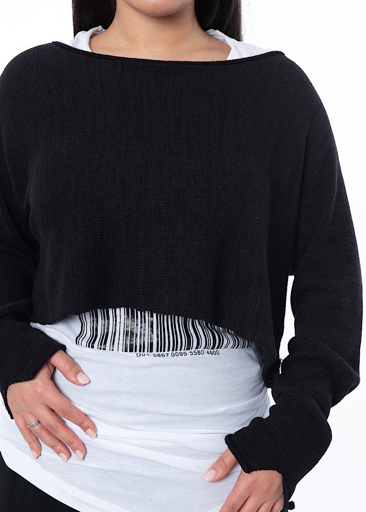 RUNDHOLZ BLACK LABEL CROPPED PULLOVER