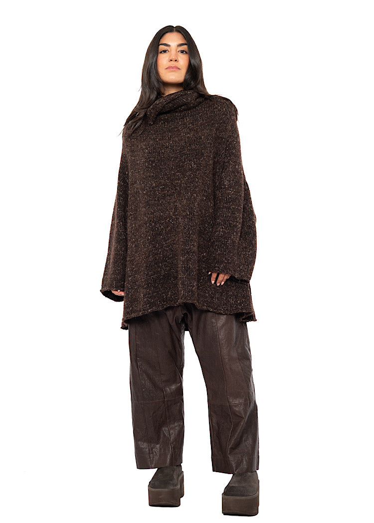 RELAXED MARLED KNIT TUNIC