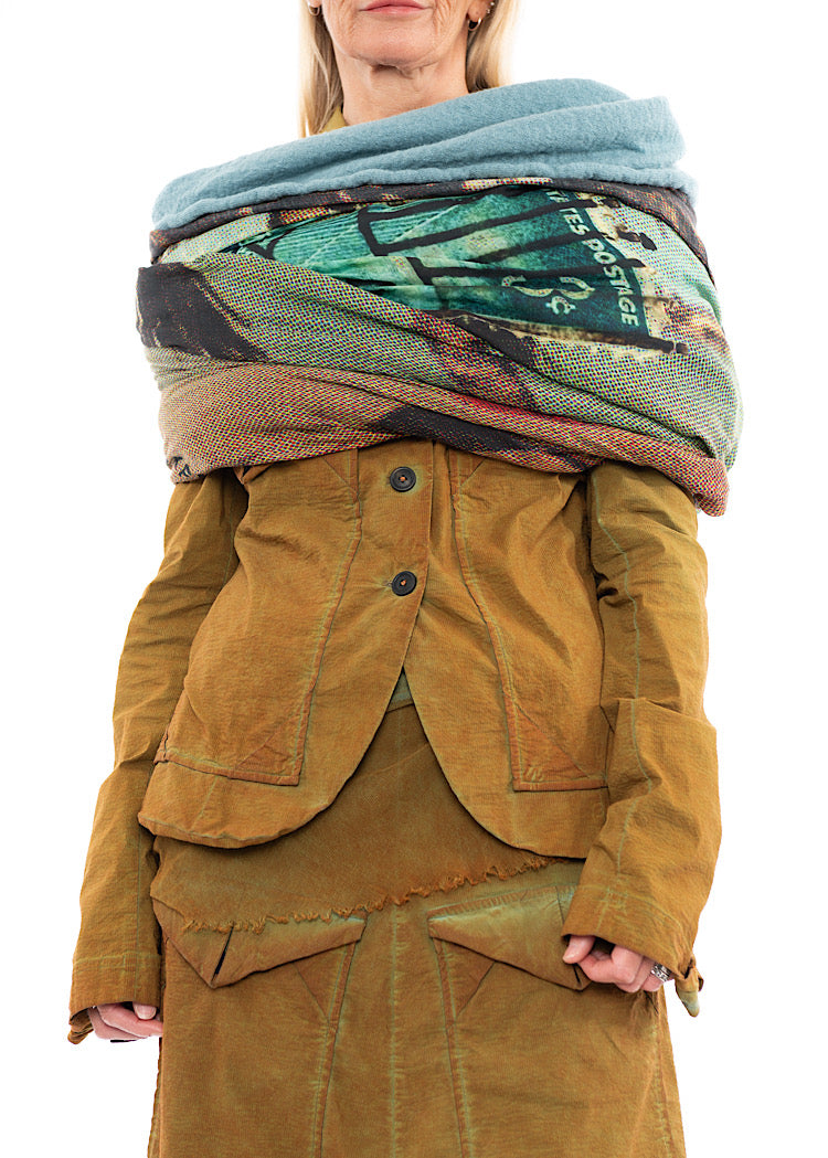 RUNDHOLZ DIP KNITTED SCARF